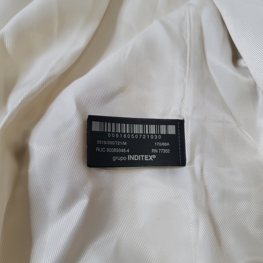 Zara Light Beige Belted Trench Coat ZW Collection - Picture 6 of 7